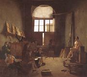 Leon-Matthieu Cochereau Interior of the Studio of David (mk05) china oil painting artist